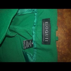Green ankle slacks